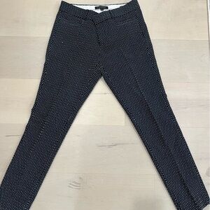 Banana Republic Navy and White Patterned Trousers new without tags
